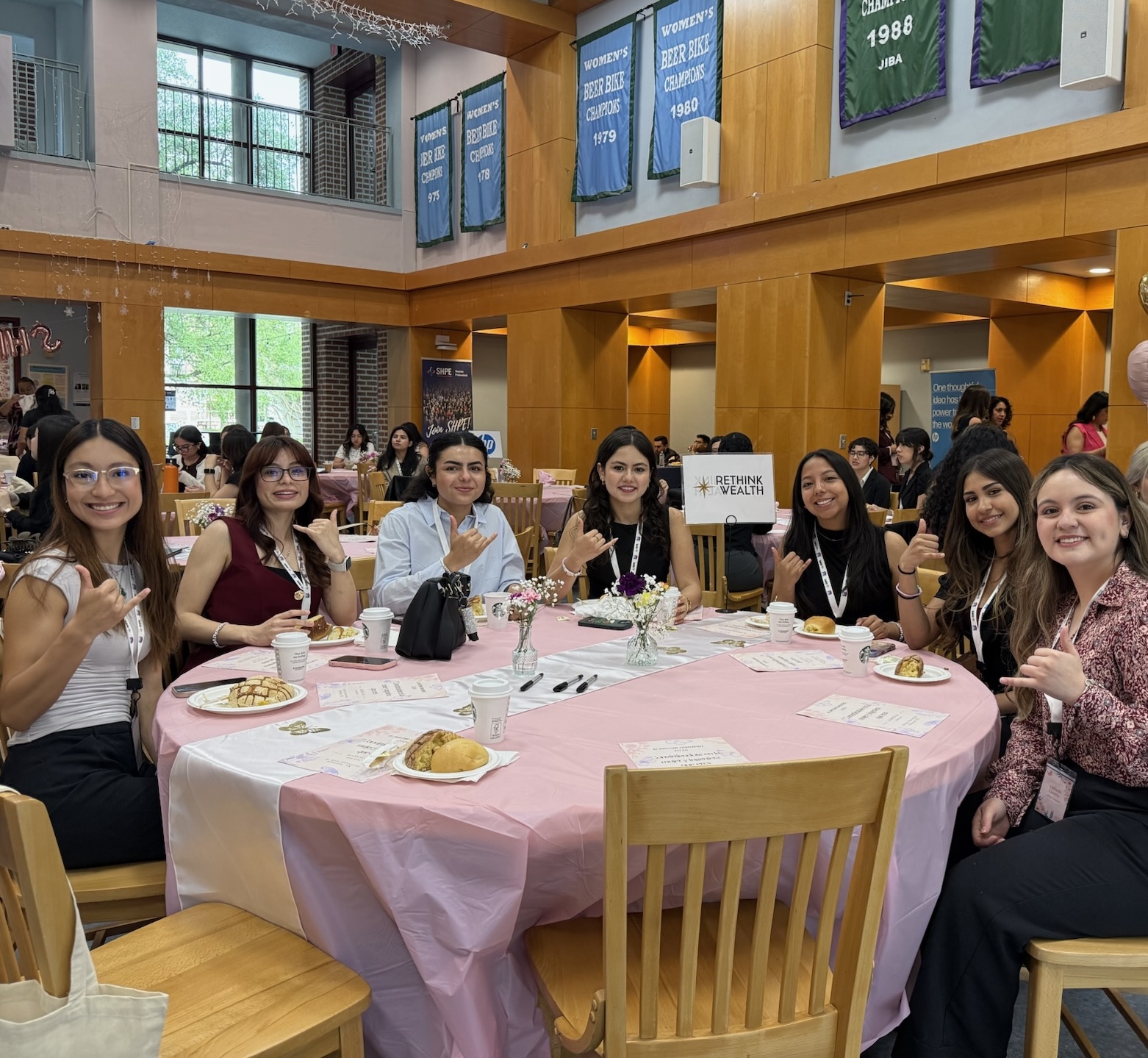 SHPEtinas members at an event
