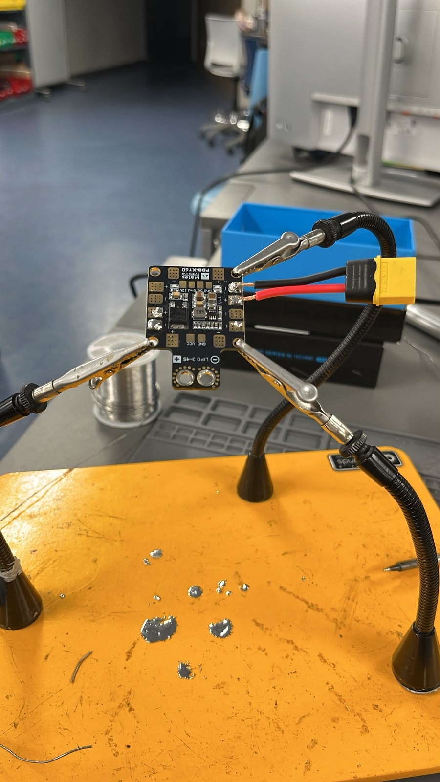 Electronic hardware under construction for a S.U.N. project